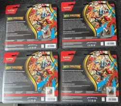 Pokemon Mega Evolutions 3 Pack Blister, 2x Psyduck & 2x Golduck factory sealed - Image 2