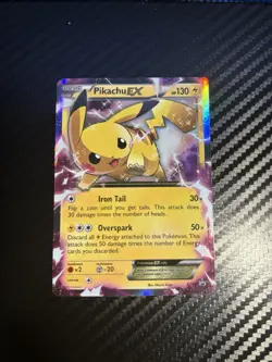 Pokemon TCG Pikachu EX XY84 Holo XY LP+ - Image 1