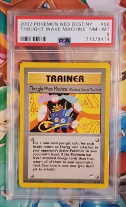 Pokemon Thought Wave Machine 96/105 PSA 8 2002 Neo Destiny Rare 96 PSA 8 WoTC - Image 1