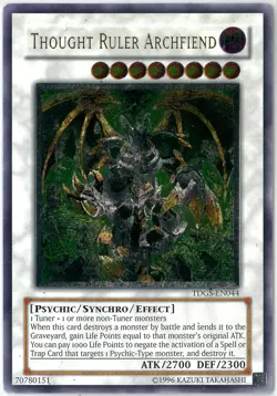 YuGiOh Thought Ruler Archfiend Ultimate Rare Unlimited TDGS-EN044 English EX - Image 1