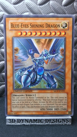 | Yugioh Blue-Eyes Shining Dragon MOV-EN001 Super Rare Movie Promo NM- 🔥 | - Image 1