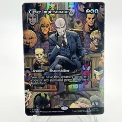 Clever Impersonator 0008 Borderless FOIL Spider Man MTG Magic The Gathering Card - Image 2