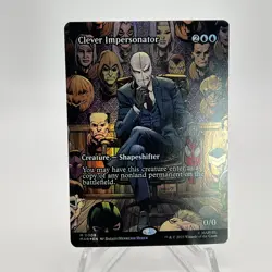 Clever Impersonator 0008 Borderless FOIL Spider Man MTG Magic The Gathering Card - Image 3