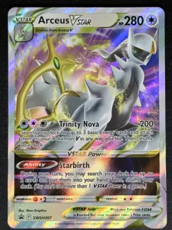 Arceus VSTAR SWSH307 SWSH: Sword & Shield Promo Pokemon Card TCG - Image 1