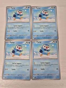 4x Piplup 027/094 ME02 Phantasmal Flames PFL Pokemon TCG English Deck Building - Image 1