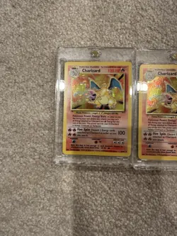 Pokemon TCG Base Set Charizard 4/102 Holo English 1999 Lot of 2 Cards - Image 2