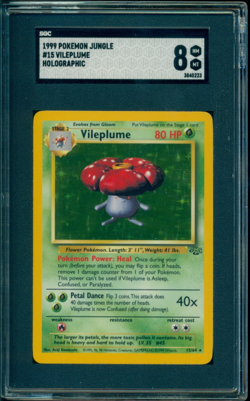 1999 Pokemon Jungle # 15 Vileplume Holo SGC 8 NM/MT - Image 1