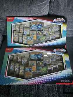 Pokemon Prismatic Evolutions Sams Club Exclusive Premium Collection (Lot of 2) - Image 1