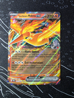 Team Rocket's Moltres EX #31/182 Destined Rivals Double Rare Pokemon NM - Image 1