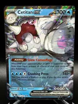 Pokemon TCG Cetitan EX 065/182 Destined Rivals Double Rare NM/M - Image 1
