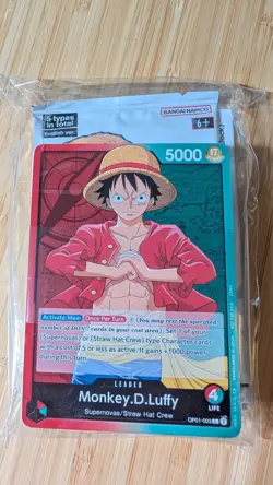 OP01-003 P-001 One Piece Demo Deck 2022 w/ Promo Pack Alpha - Pre Errata Luffy - Image 1
