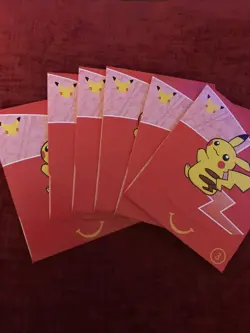 Lot Of 7 Pokemon 25th Anniversay Mcdonalds Promo Sealed Packs + Card Box - Image 4