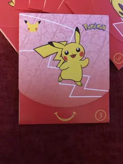 Lot Of 7 Pokemon 25th Anniversay Mcdonalds Promo Sealed Packs + Card Box - Image 5