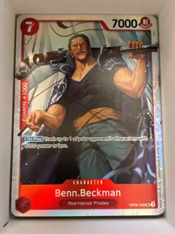OP09-009 Benn.Beckman English SR One Piece TCG Card Game - Image 1