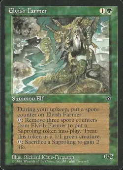 Elvish Farmer - FE MTG - Medium Play - Image 1
