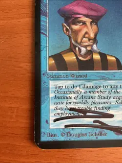 Artist Signed Alpha Prodigal Sorcerer Douglas Schuler MTG Magic the Gathering - Image 4