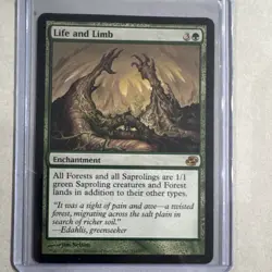 Wizards Planar Chaos Life and Limb Green Enchantment Jim Nelson English MTG Card - Image 1