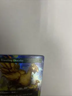 Traveling Chocobo Borderless Chocobo Track Foil Card #0568 MTG LP - Image 3