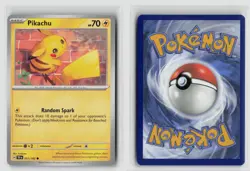 Pikachu #051/162 Sv05 Temporal Forces Common Pokemon TCG NM - Image 3