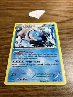 Pokemon Blastoise Holo Rare Plasma Blast 16/101 Holo - Image 2