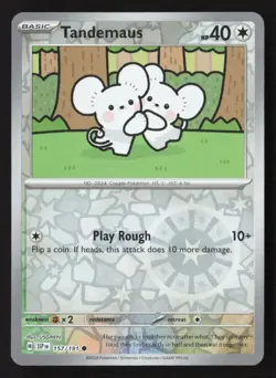 Tandemaus Common Reverse Holo SSP 157/191 NM Pokemon TCG - Image 1