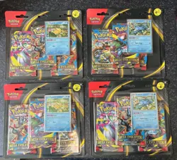 Pokemon Mega Evolutions 3 Pack Blister, 2x Psyduck & 2x Golduck factory sealed - Image 1
