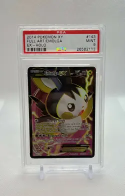 Pokemon Card - Emolga EX 143/146 - XY Base Set - Full Art - Holo - PSA 9 Mint - Image 1