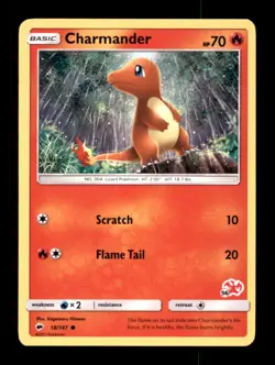 CHARMANDER 18/147 C BURNING SHADOWS POKEMON LP - Image 1