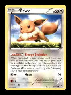EEVEE 80/111 C FURIOUS FISTS POKEMON NM/M - Image 1