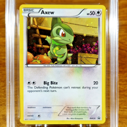 Pokemon Black & White Black Star Promo Axew BW26 AGS Mint+ 9.5 Holo 2011 - Image 2