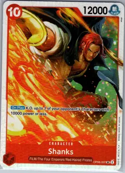 Shanks OP06-007 SR English Wings of the Captain - One Piece Card - NM - Image 1
