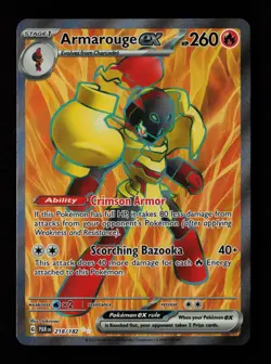 Armarouge ex 218/182 Ultra Rare Paradox Rift Pokemon Cards - Image 1