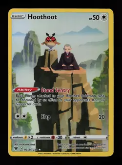 Hoothoot TG12/TG30 Holo Astral Radiance Trainer Gallery Pokemon Cards - Image 1