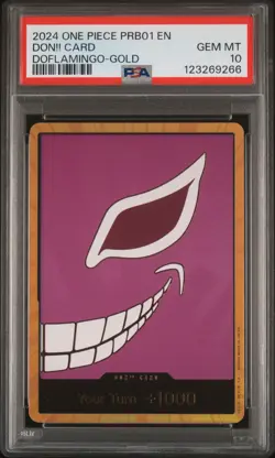 2024 ONE PIECE PRB01-PREMIUM BOOSTER ONE PIECE CARD THE BEST DON!! CARD PSA 10 - Image 1