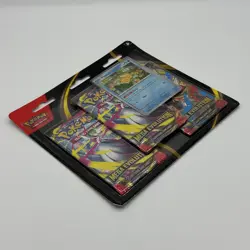 Pokemon TCG Mega Evolution Three Triple Pack Blister x2 Psyduck and Golduck New - Image 2