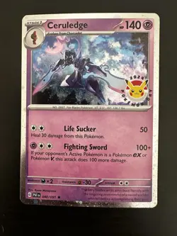 Ceruledge - (Pokemon Day 2024) (Cosmos Holo) 040/091 2026 NM - Image 1