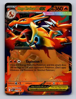 MEGA CHARIZARD Y EX 030 HOLO P ME: MEGA EVOLUTION PROMO POKEMON NM - Image 1
