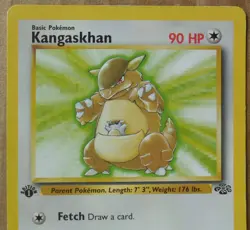 Kangaskhan 21/64 Rare Non-Holo 1st Edition Jungle Set Pokemon Card MP - Image 2