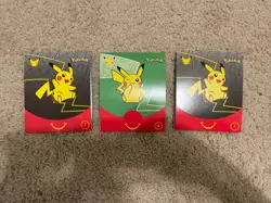 New Pokemon 25th McDonalds 2021 Promo Pack Lot of (3) Pikachu HolofoilU - Image 1