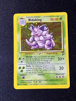 Pokemon Base Set 2 Nidoking 1999-2000 11/130 - Image 1