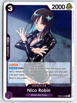 Nico Robin EB02-036 One Piece Extra Booster: Anime 25th Collection Foil Rare NM - Image 1
