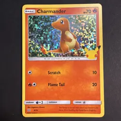 Pokemon Charmander 9/25 HOLO 25th Anniversary Mcdonalds Promo 2021 Card LP - Image 1