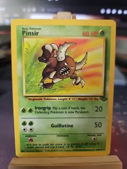 Pokemon TCG Pinsir Card 25/64 Jungle Unlimited Non-Holo Rare LP+ Very Clean! - Image 1
