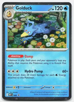 Golduck Promo ME: Mega Evolution Promo 008 NM/M Pokemon Holo - Image 1