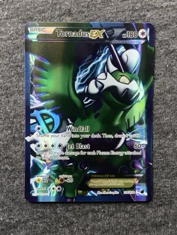 Pokemon Tornadus EX Team Plasma Plasma Freeze 114/116 Ultra Rare Full Art Holo - Image 1