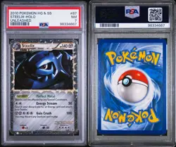 Pokemon 2010 HGSS Unleashed Steelix Holo #87/95 PSA 7 NM - Image 3