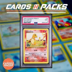 Carte Pokemon Salameche 46/102 Set de base Edition 1 PSA 9 - Image 1