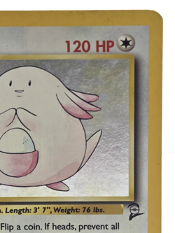 Chansey 003/130 Base Set 2 Holo Rare Basic 120HP Pokemon TCG Card - Image 3