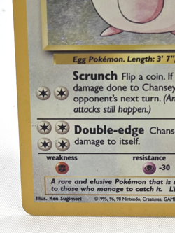 Chansey 003/130 Base Set 2 Holo Rare Basic 120HP Pokemon TCG Card - Image 4