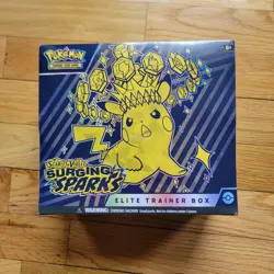 Surging Sparks ETB Factory Sealed Scarlet Violet Pokemon TCG - Image 1